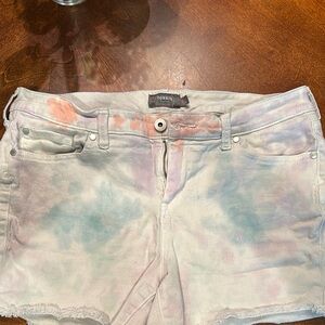 Torrid Women's Tie-Dye Denim Shorts